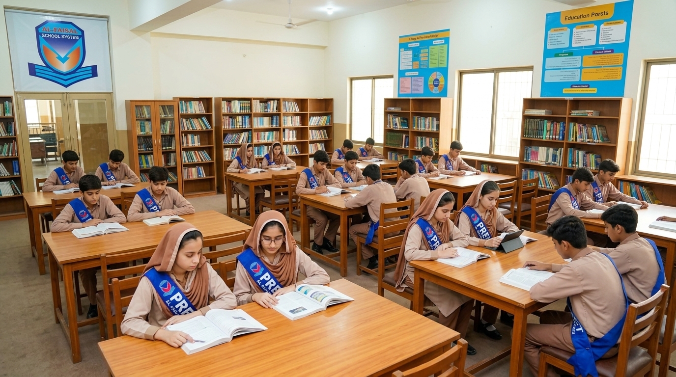 Al-Faisal School System Library Study Environment